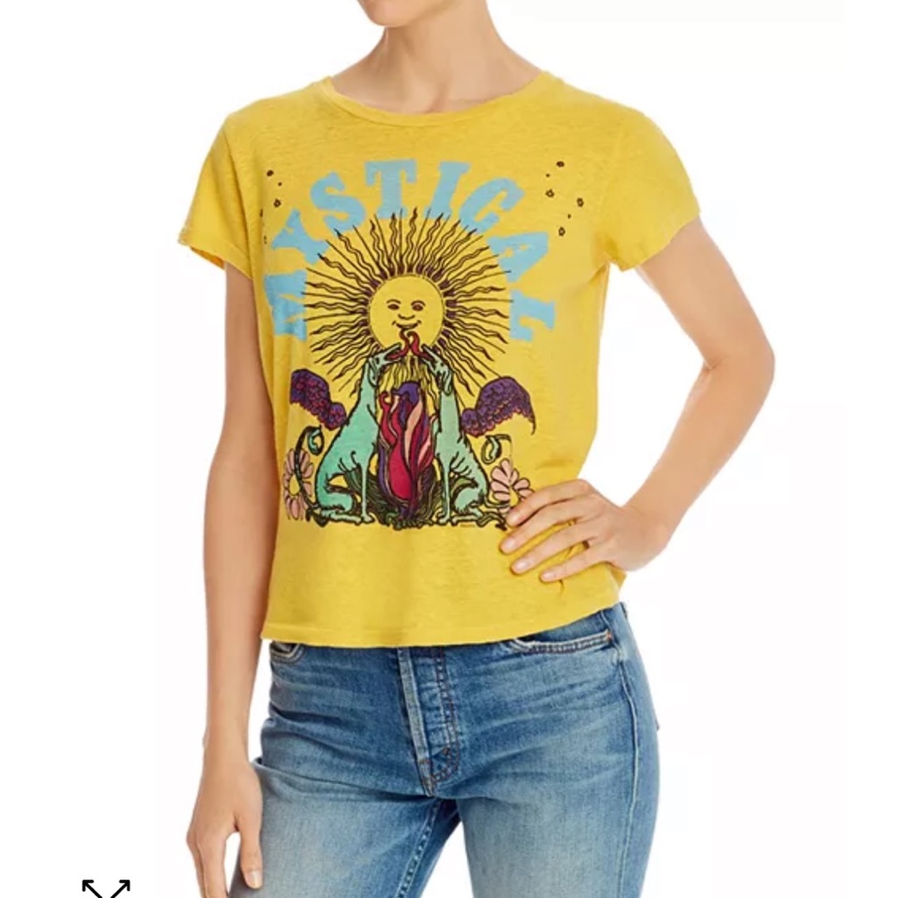 ISO MOTHER Denim The Boxy Goodie Goodie Mystical Tee